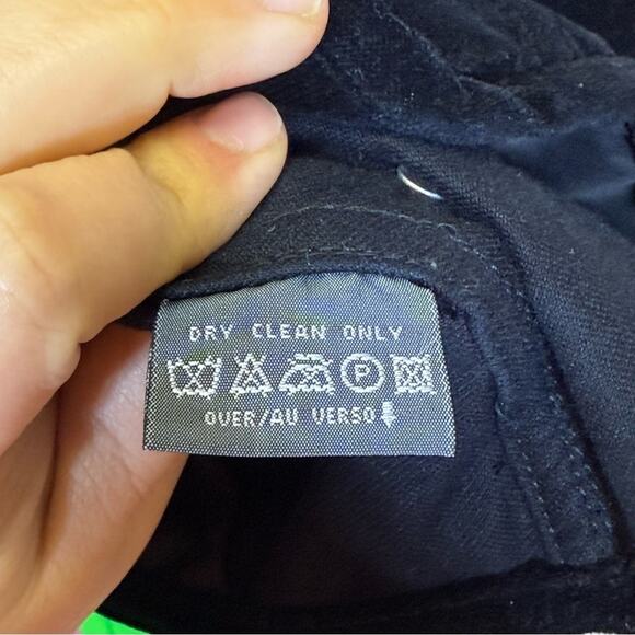 Liz Wear, Black Velvety Jacket with Classic Trucker Style. Size Medium. - Picture 4 of 8